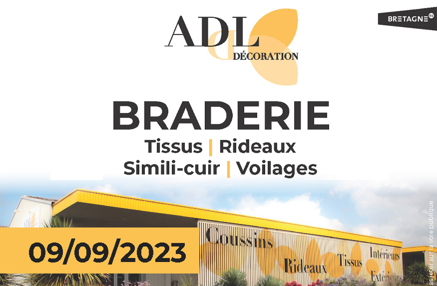 braderie tissus Dinan Quevert - ADL décoration